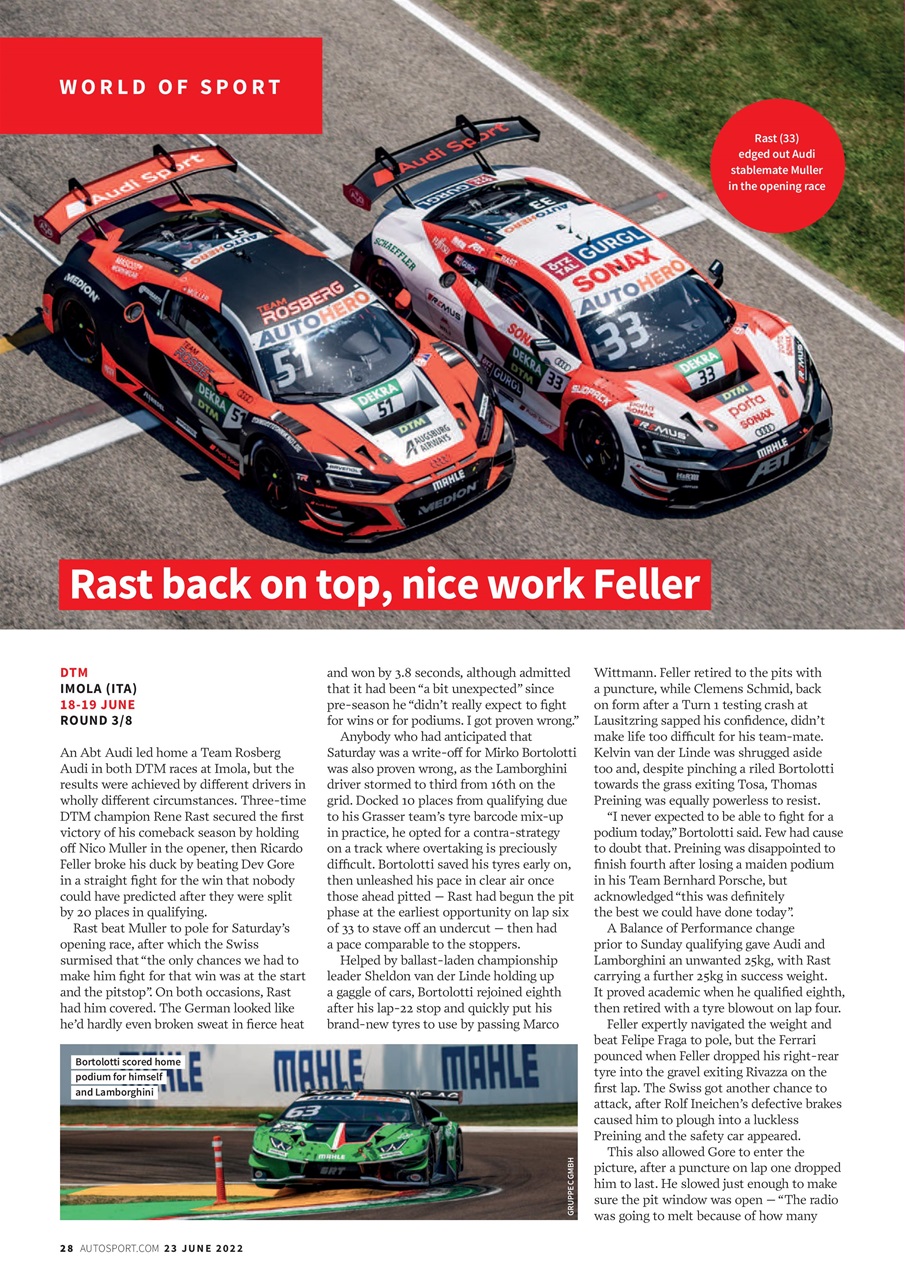 Autosport Preview Pages
