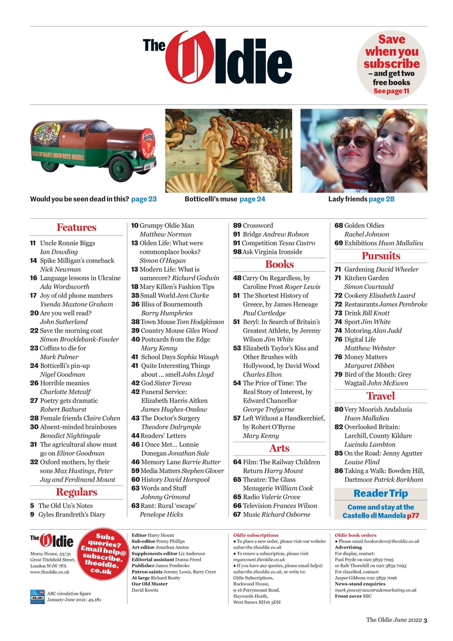 The Oldie Preview Pages