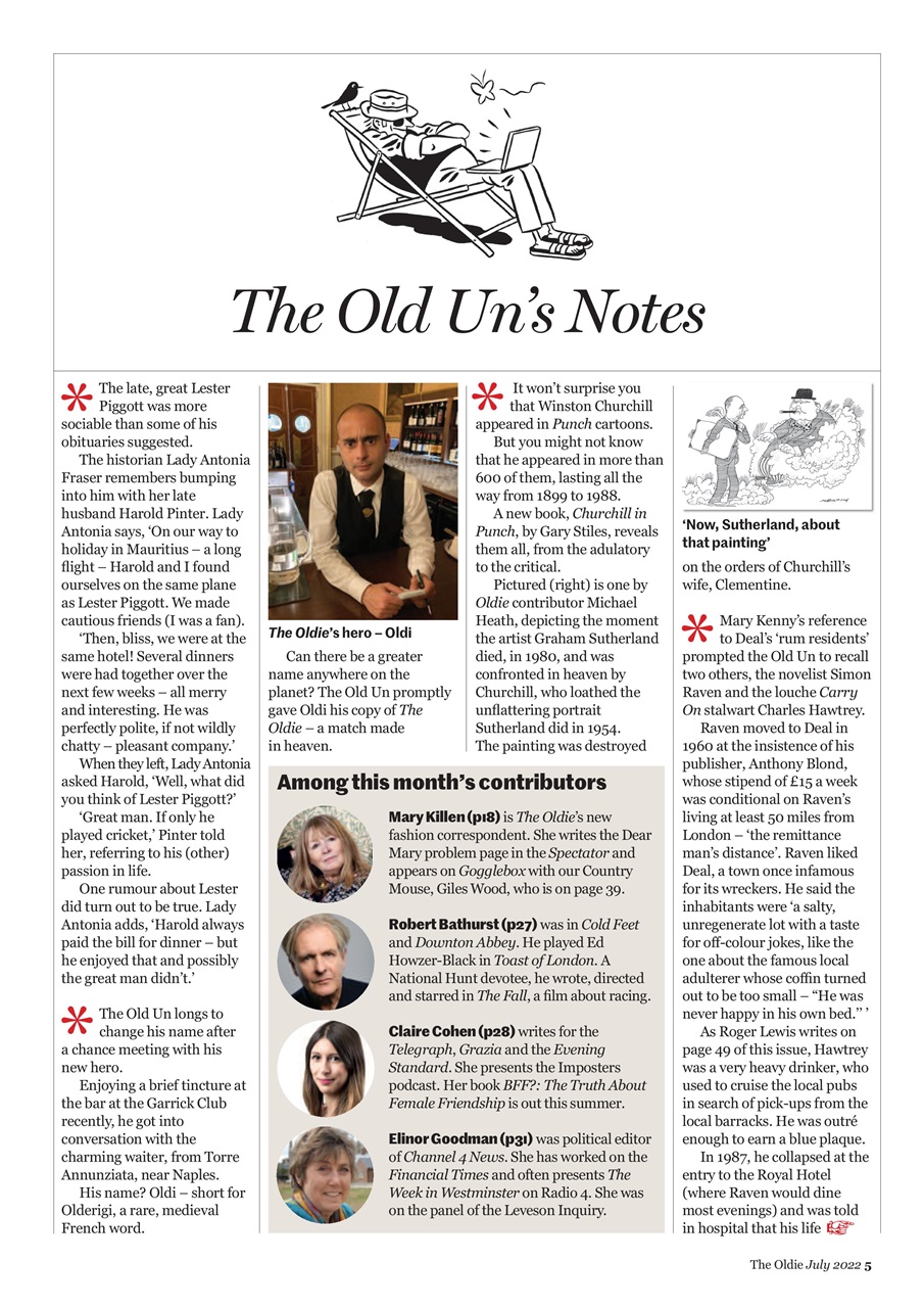 The Oldie Preview Pages