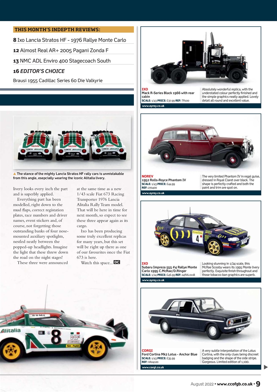 Diecast Collector Preview Pages