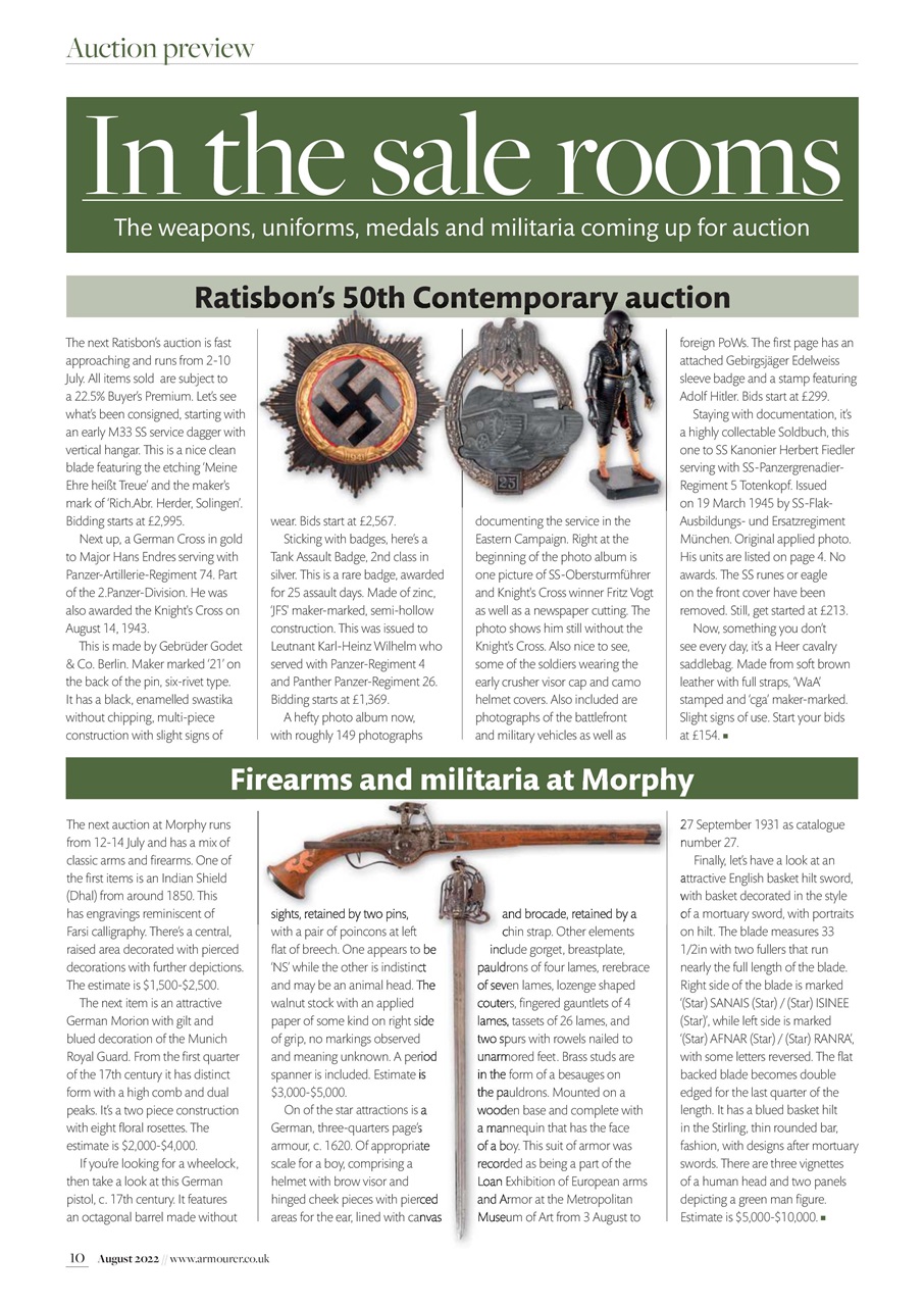 The Armourer Preview Pages