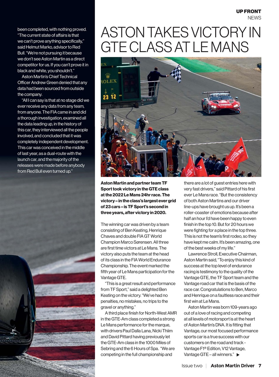 Aston Martin Driver Preview Pages
