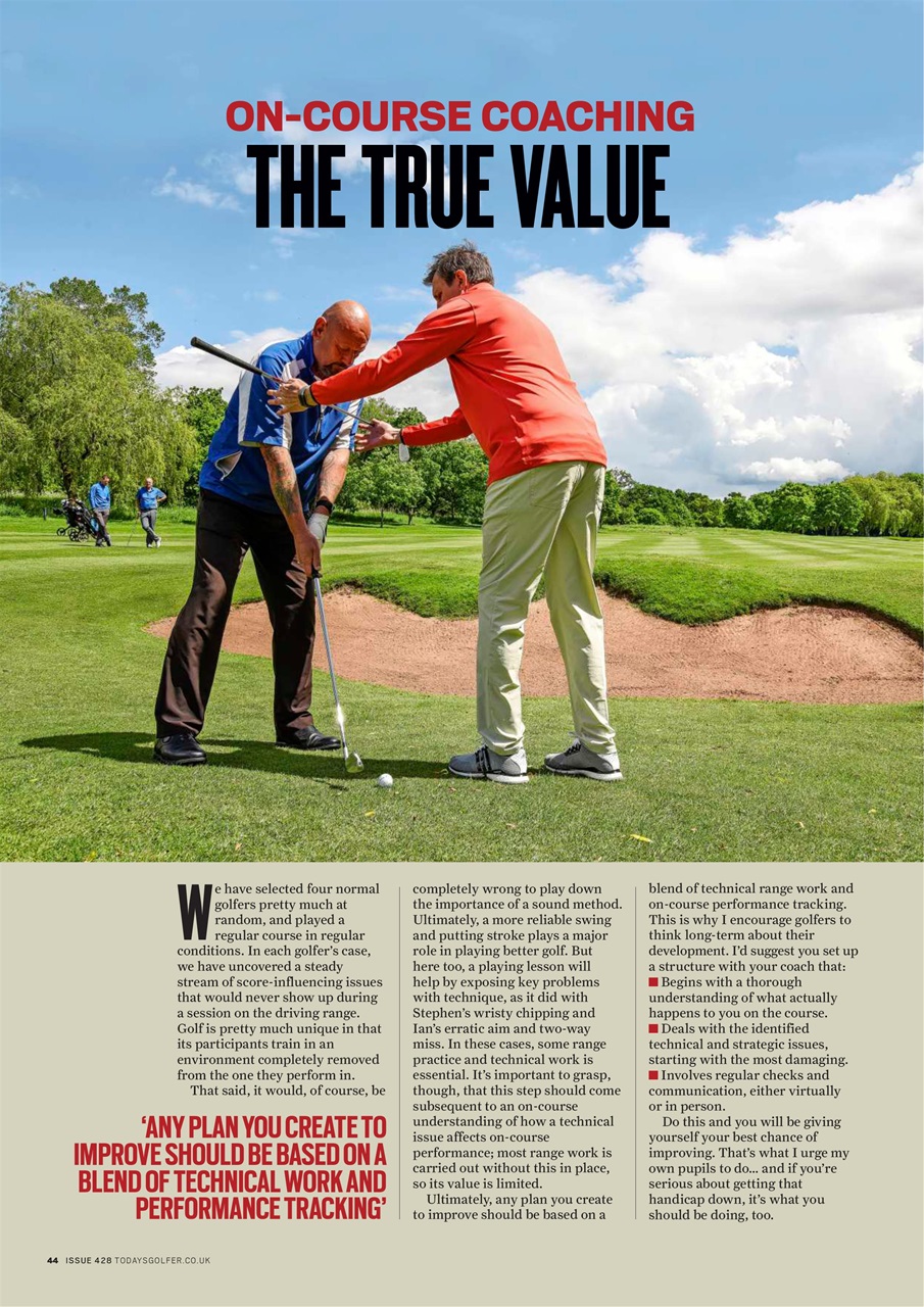 Today's Golfer Preview Pages
