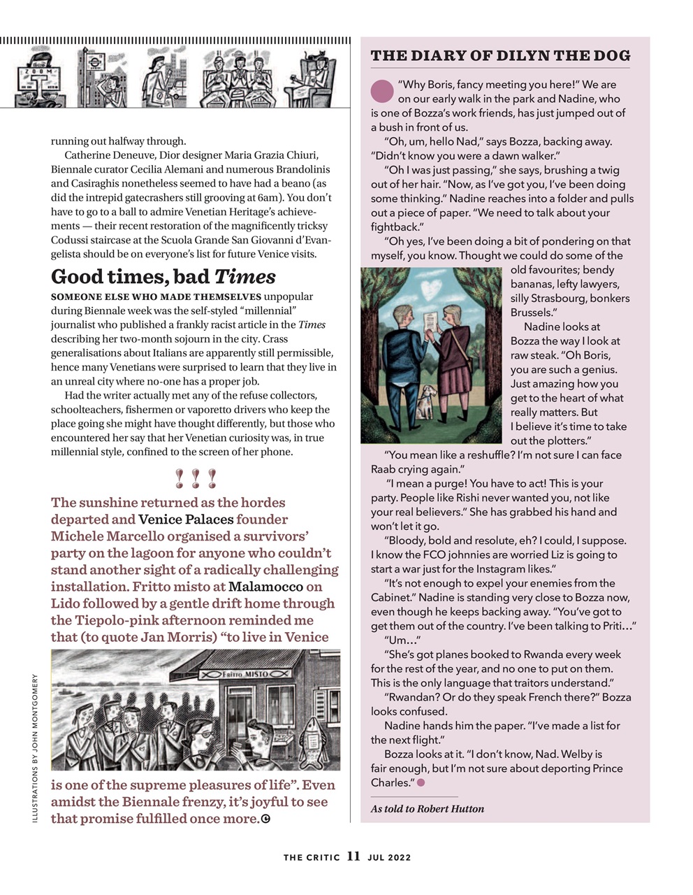 The Critic Preview Pages