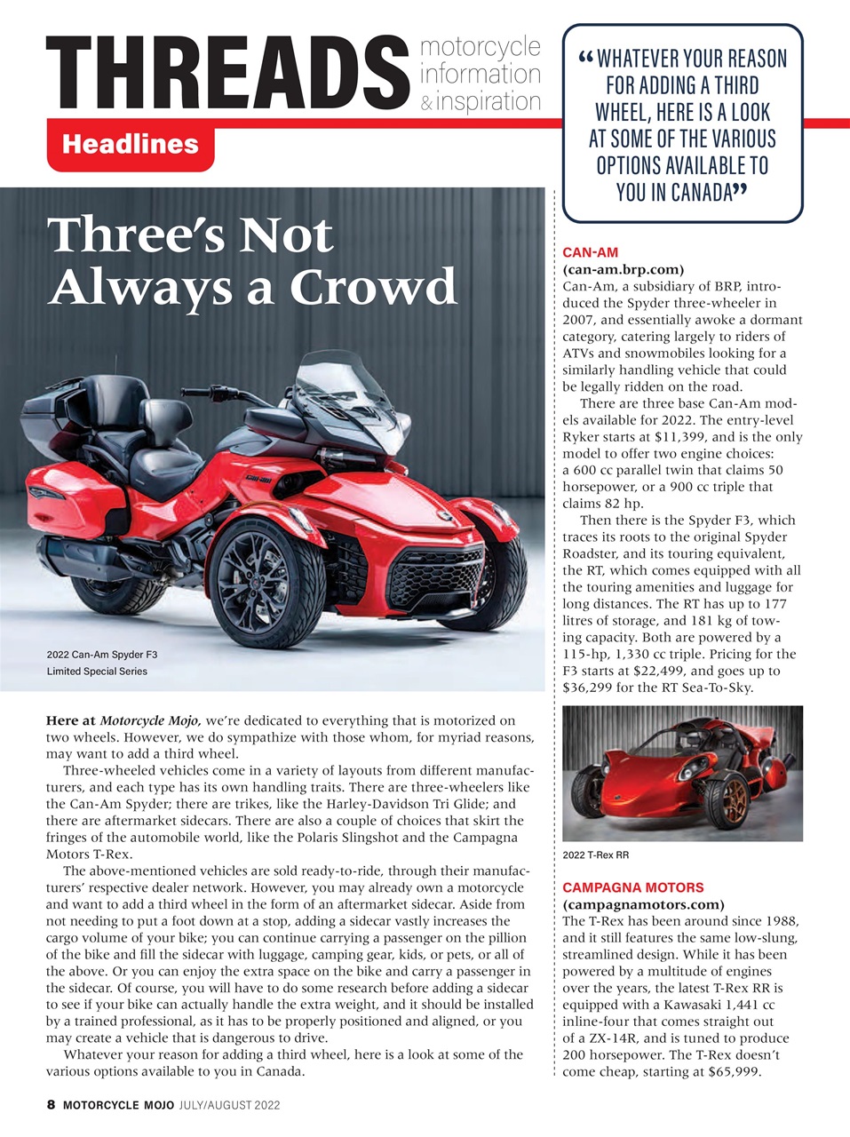 Motorcycle Mojo Preview Pages