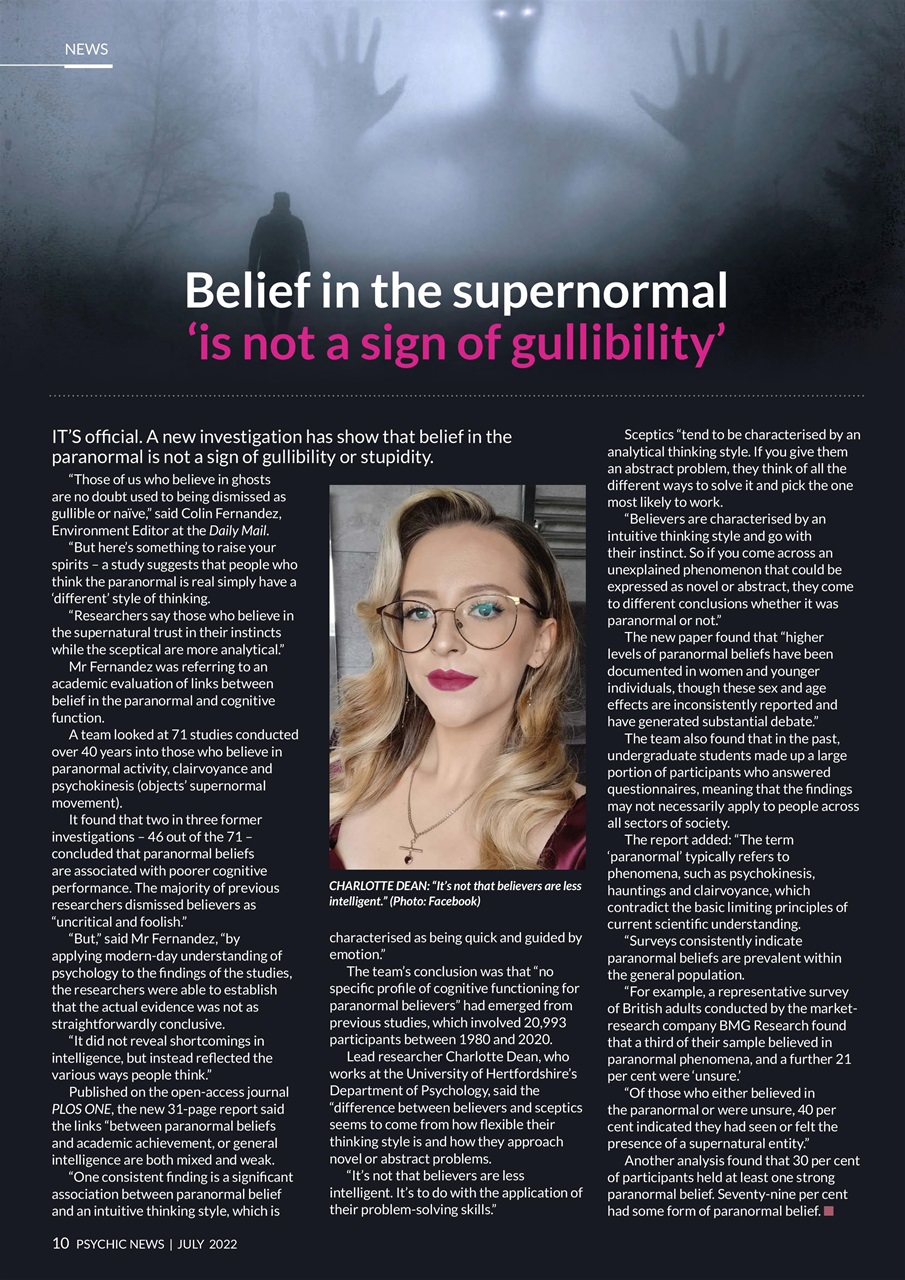 Psychic News Preview Pages
