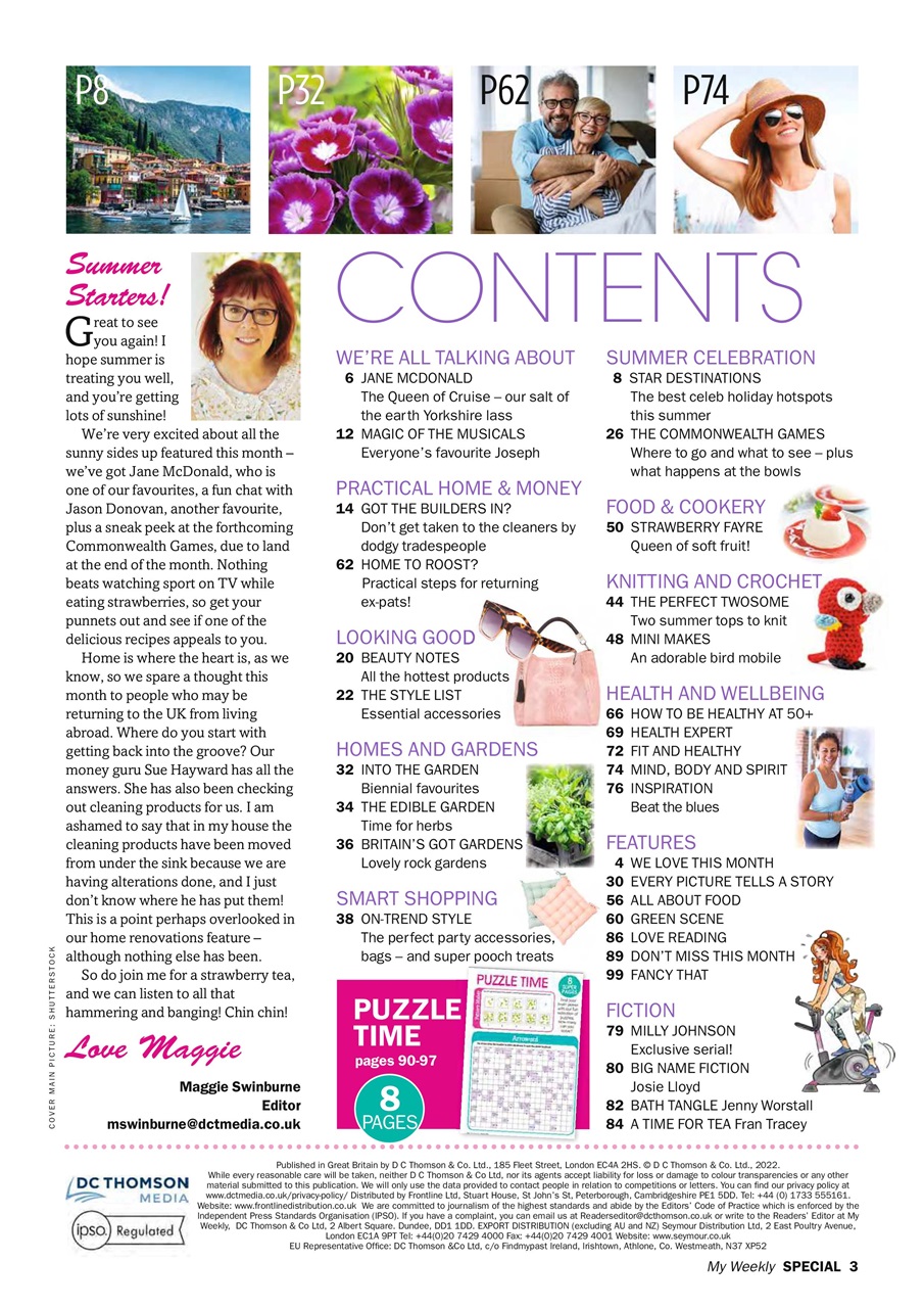 My Weekly Special Preview Pages