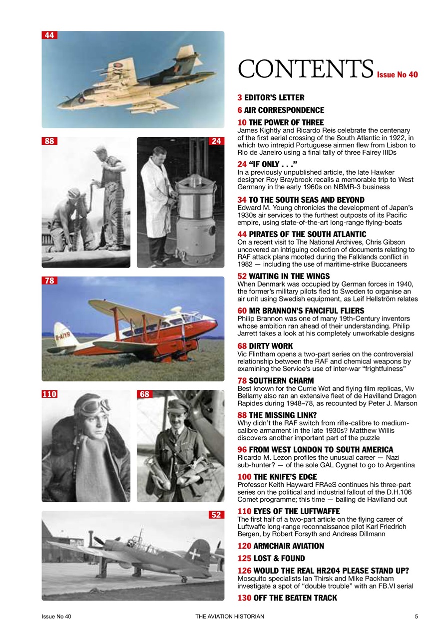 The Aviation Historian Magazine Preview Pages