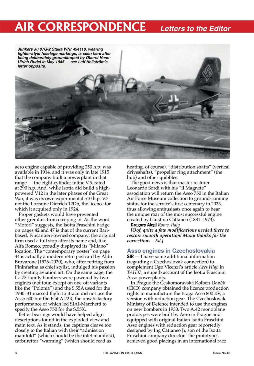 The Aviation Historian Magazine Preview Pages