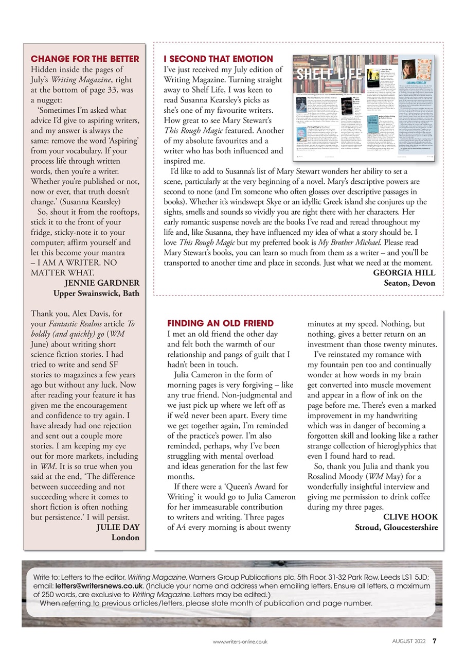 Writing Magazine Preview Pages