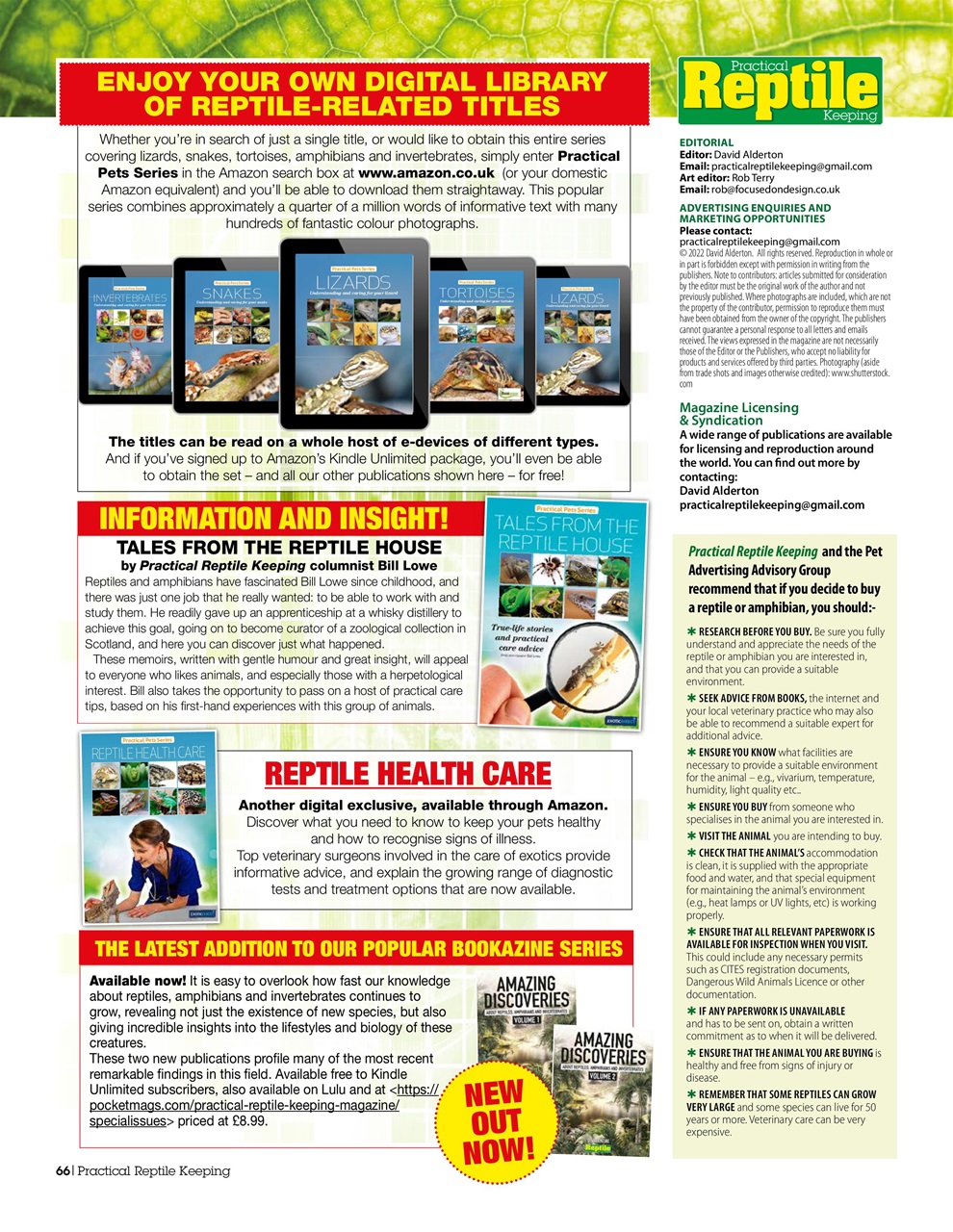 Practical Reptile Keeping Preview Pages
