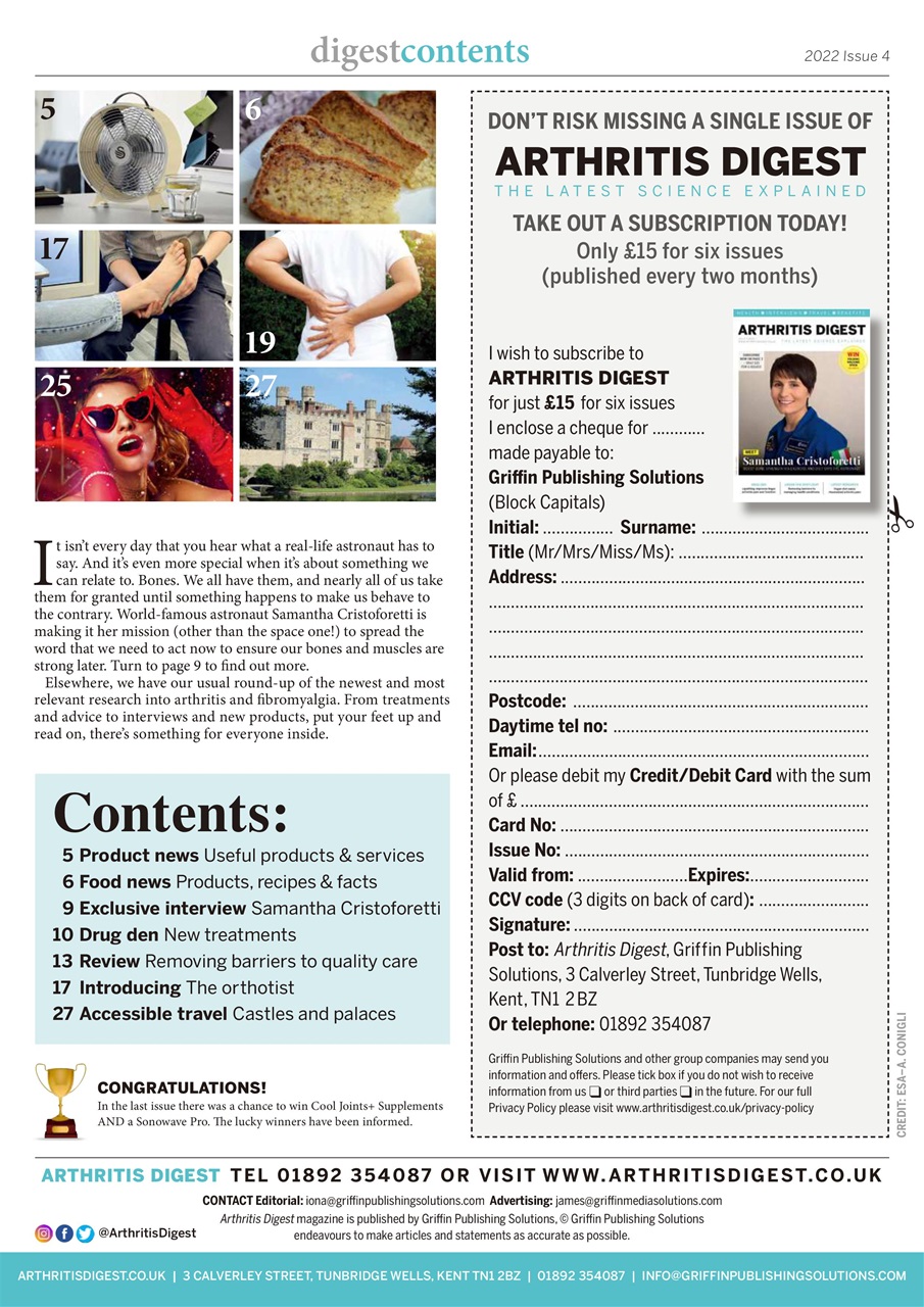 Arthritis Digest Preview Pages