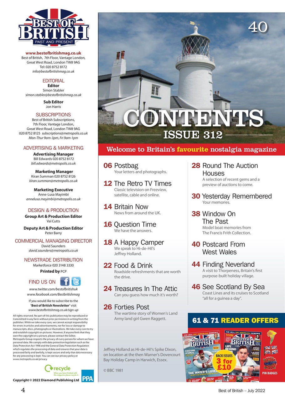 Best of British Preview Pages