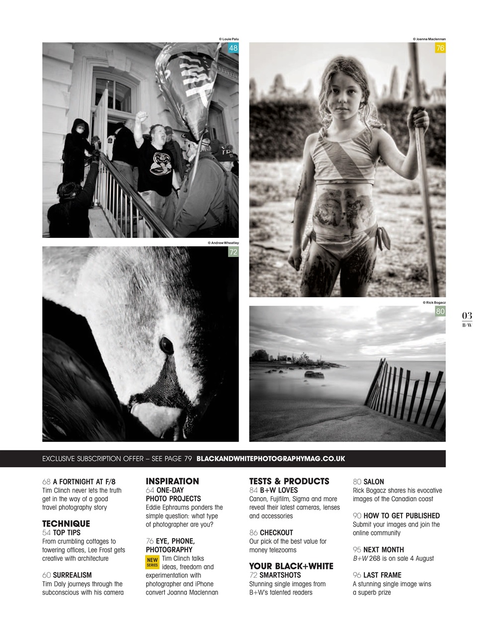 Black+White Photography Preview Pages