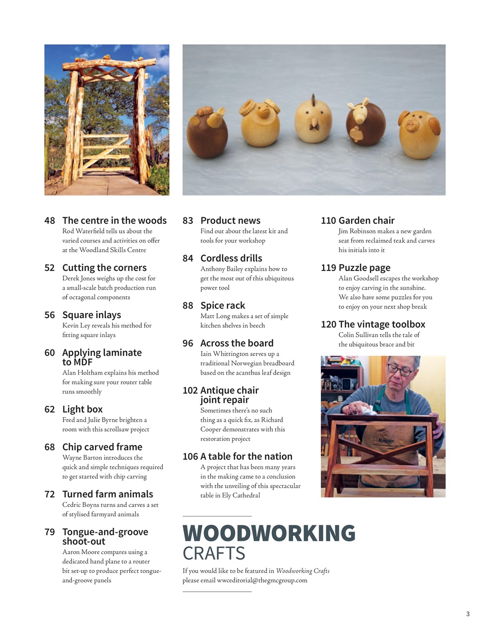 Woodworking Crafts Magazine Preview Pages