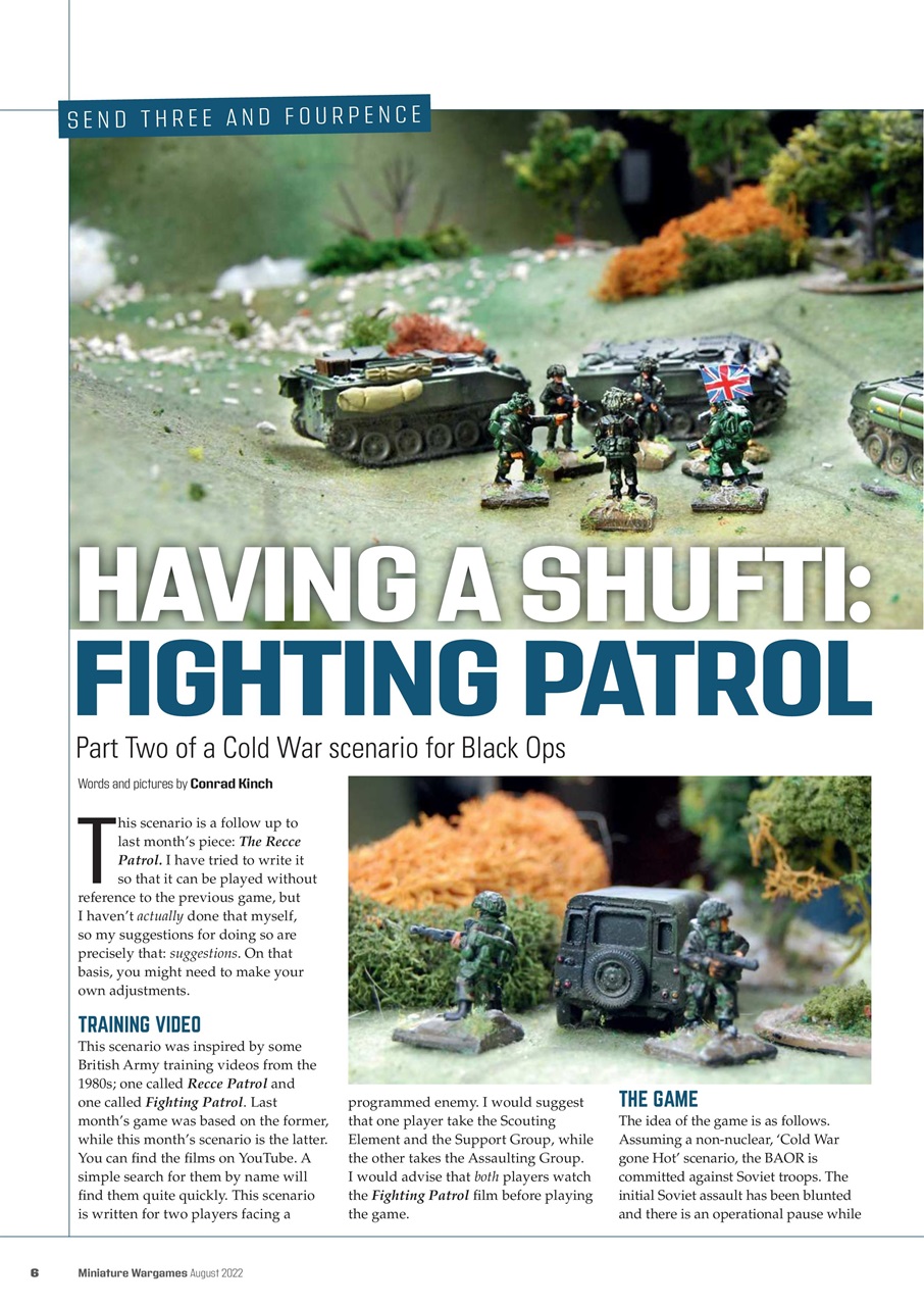 Miniature Wargames Preview Pages