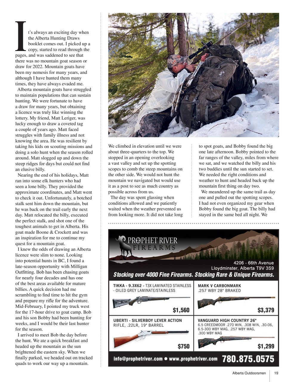 Alberta Outdoors Preview Pages