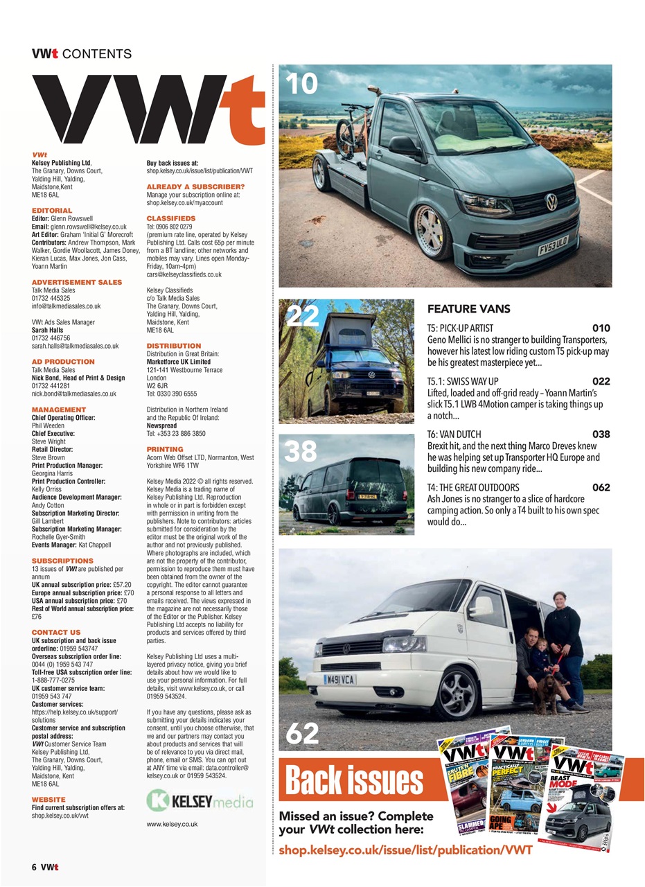 VWt Magazine Preview Pages