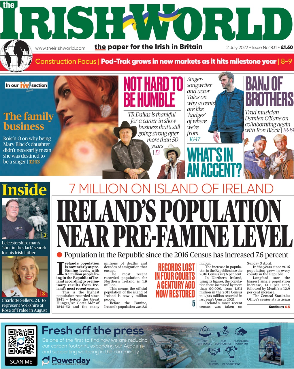 Irish World Preview Pages