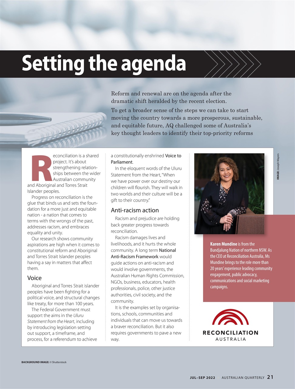 AQ: Australian Quarterly Preview Pages