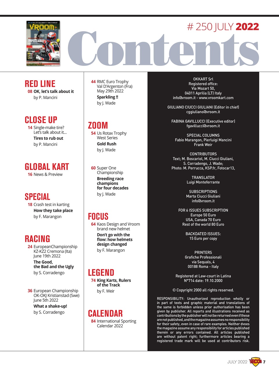 Vroom International Preview Pages