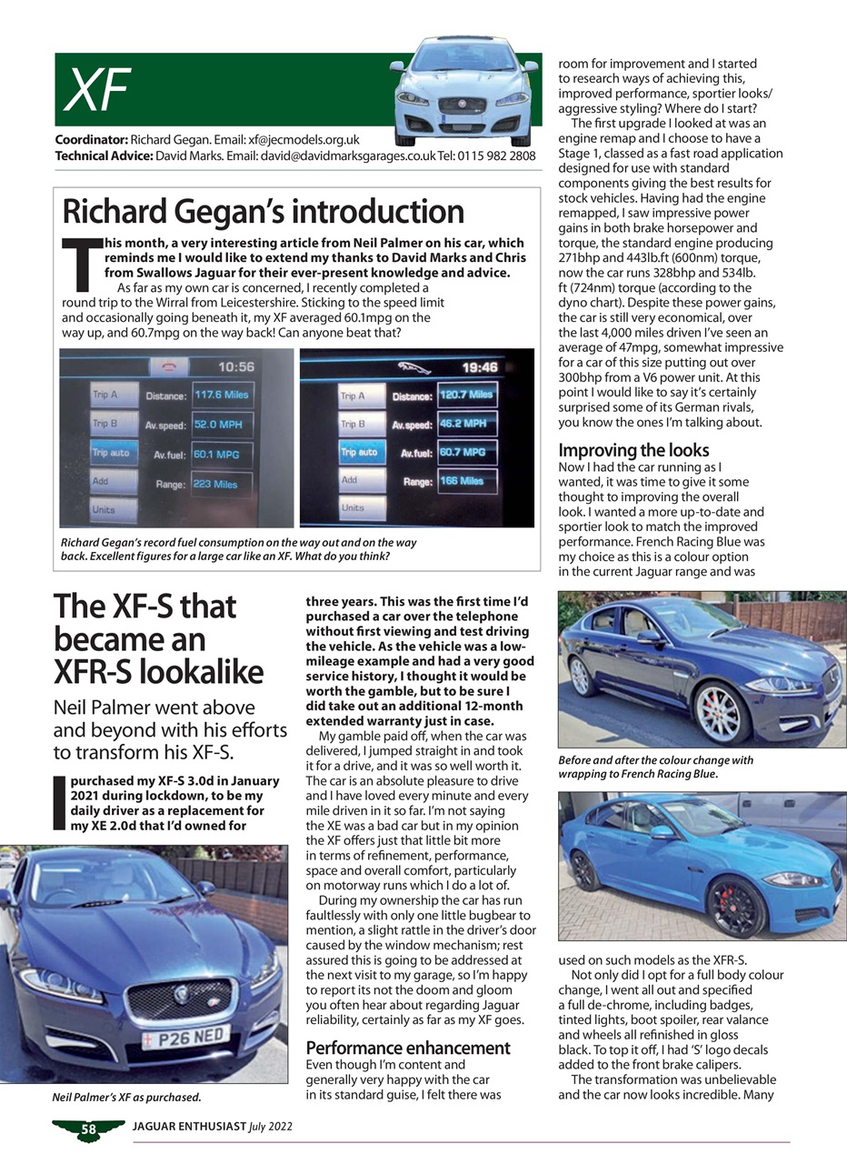 Jaguar Enthusiast Preview Pages