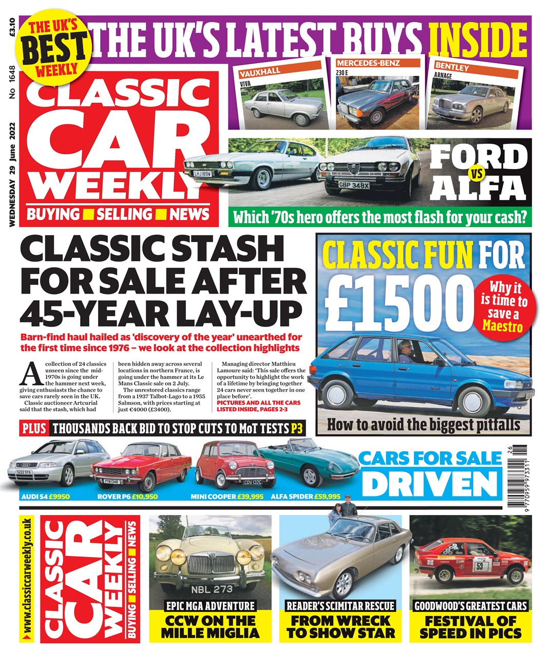 Classic Car Weekly Preview Pages
