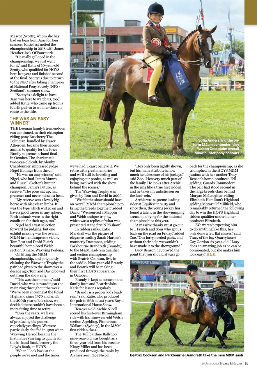 Horse & Hound Preview Pages