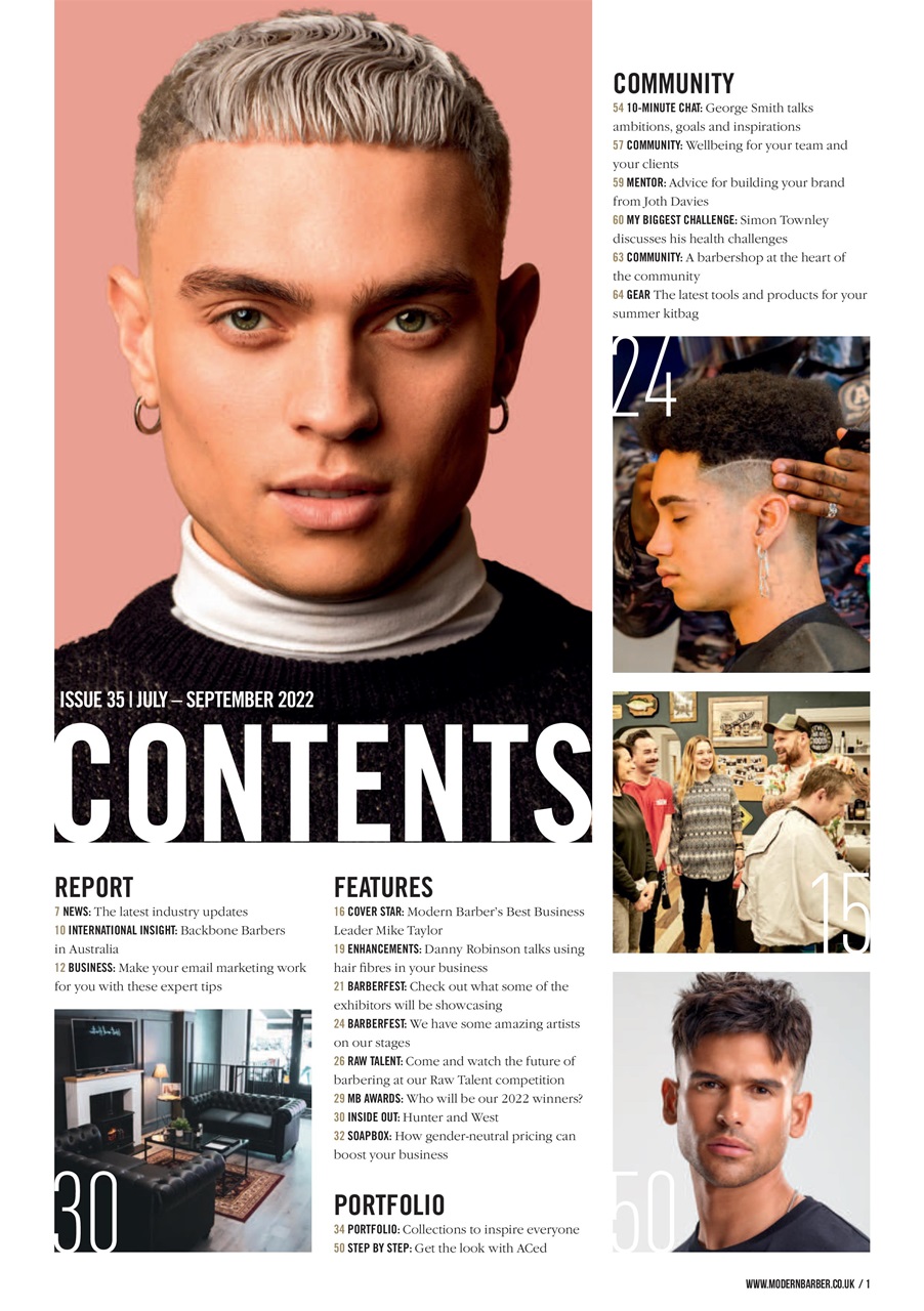 Modern Barber Preview Pages