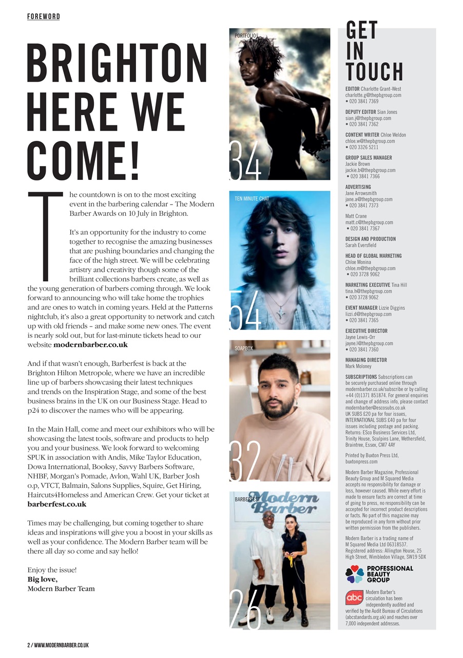 Modern Barber Preview Pages
