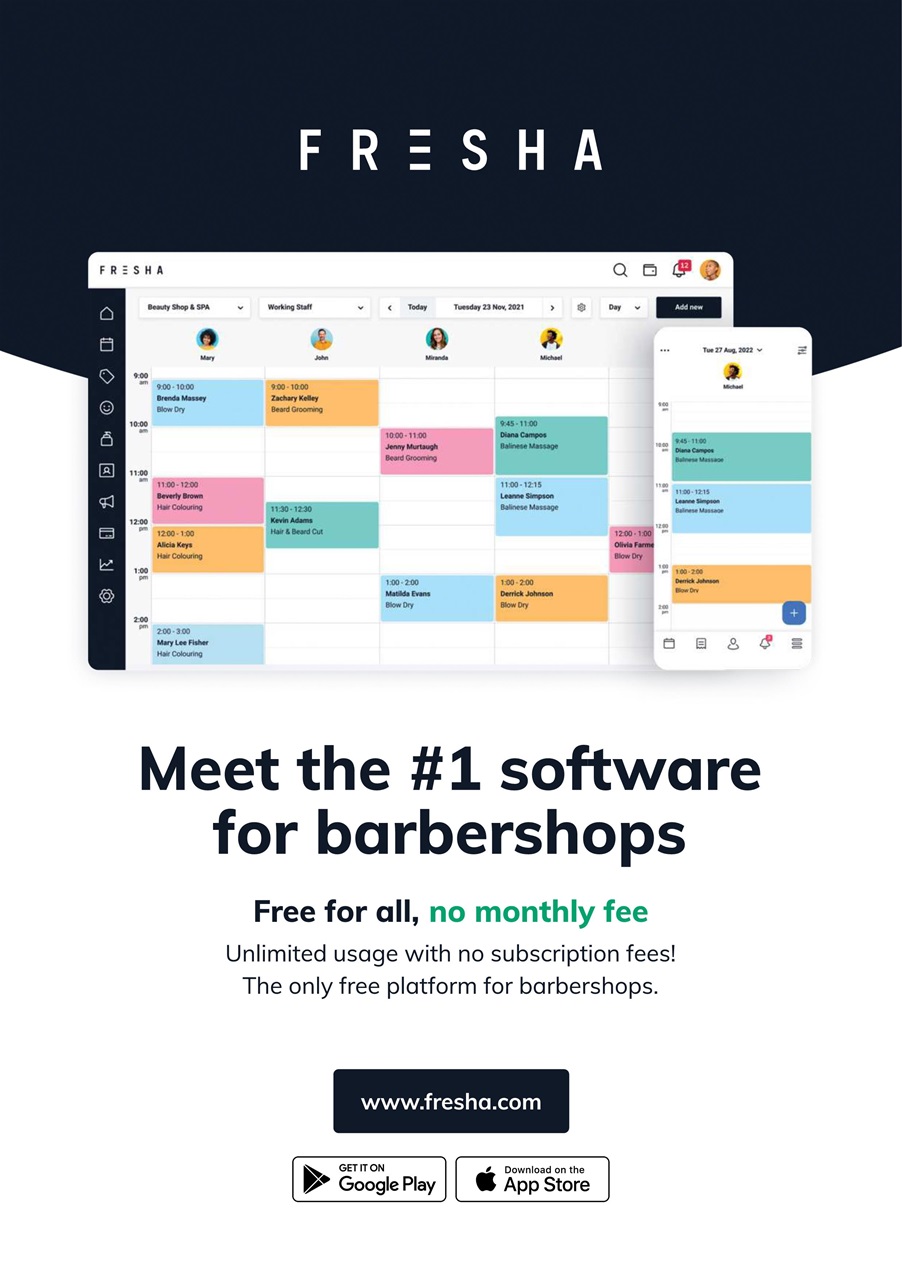Modern Barber Preview Pages