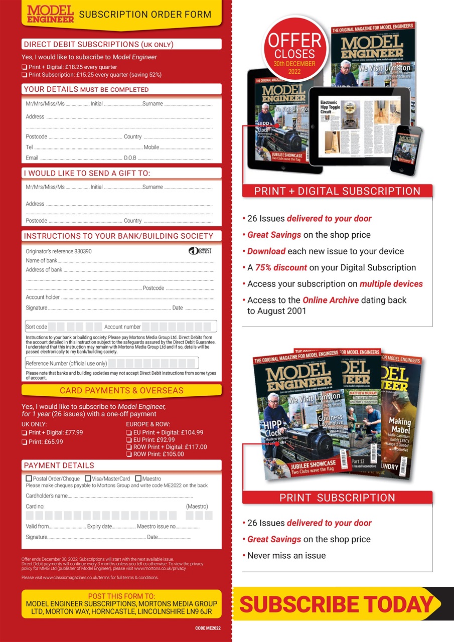 Model Engineer Preview Pages