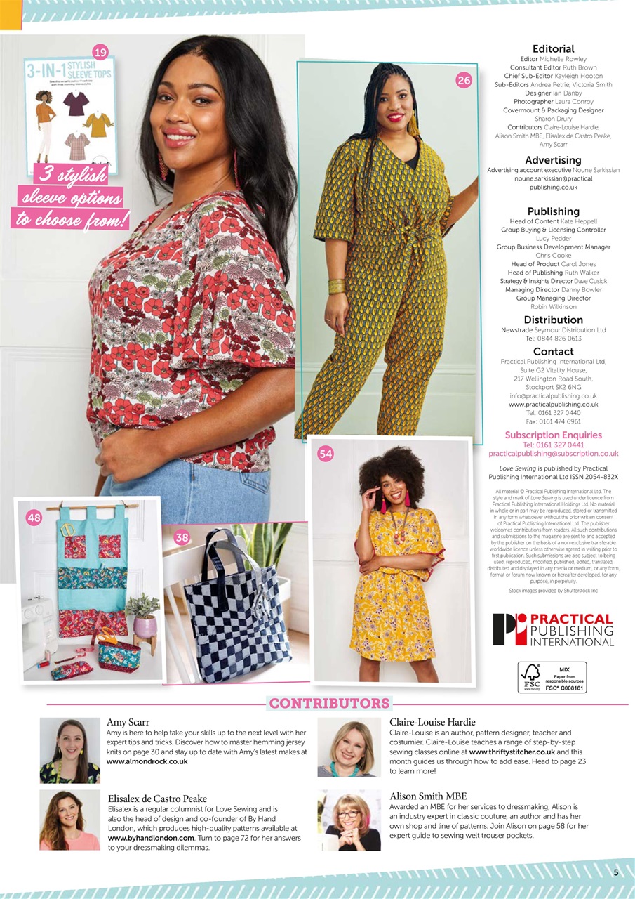 Love Sewing Preview Pages