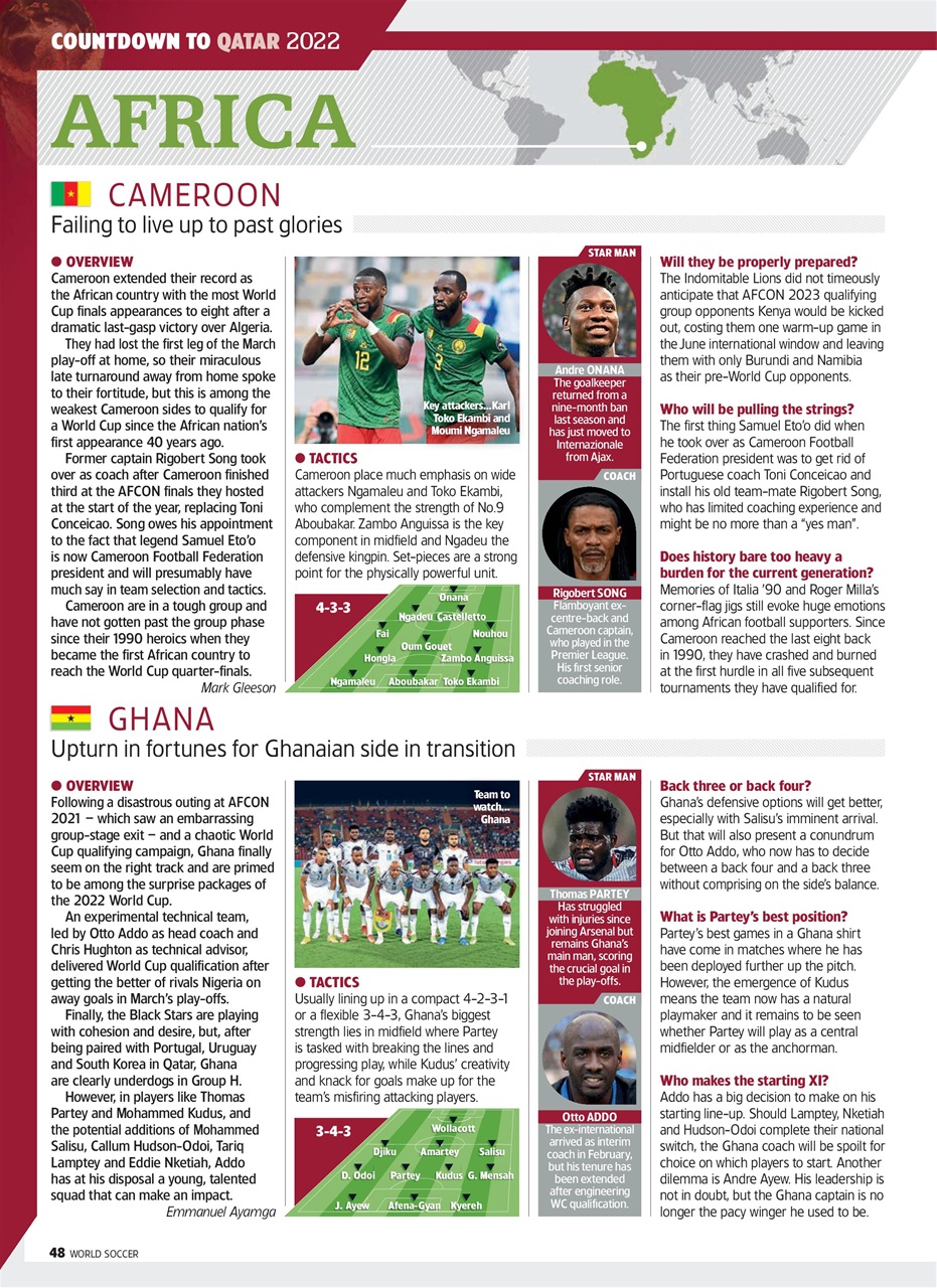 World Soccer Preview Pages