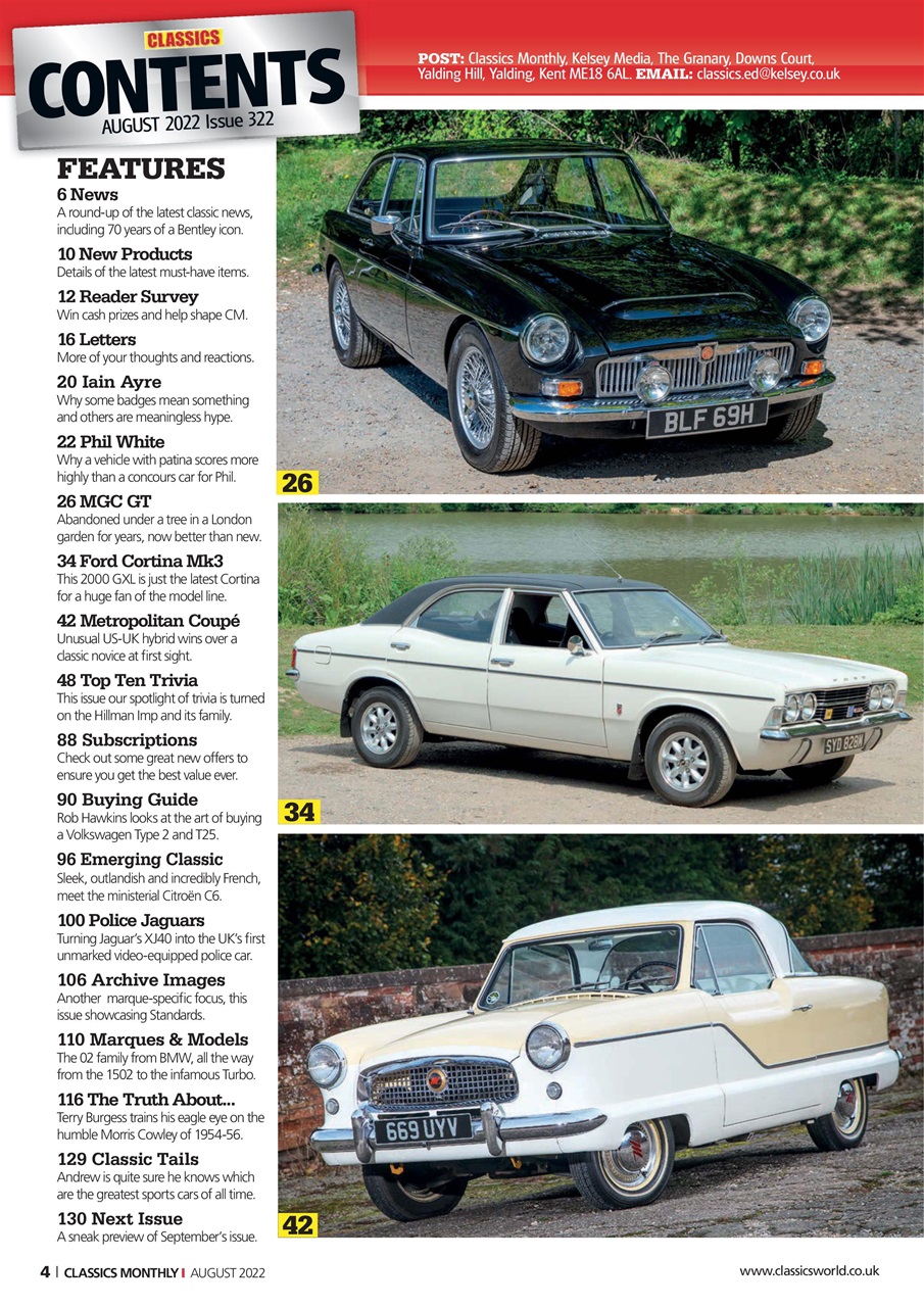 Classics World Preview Pages