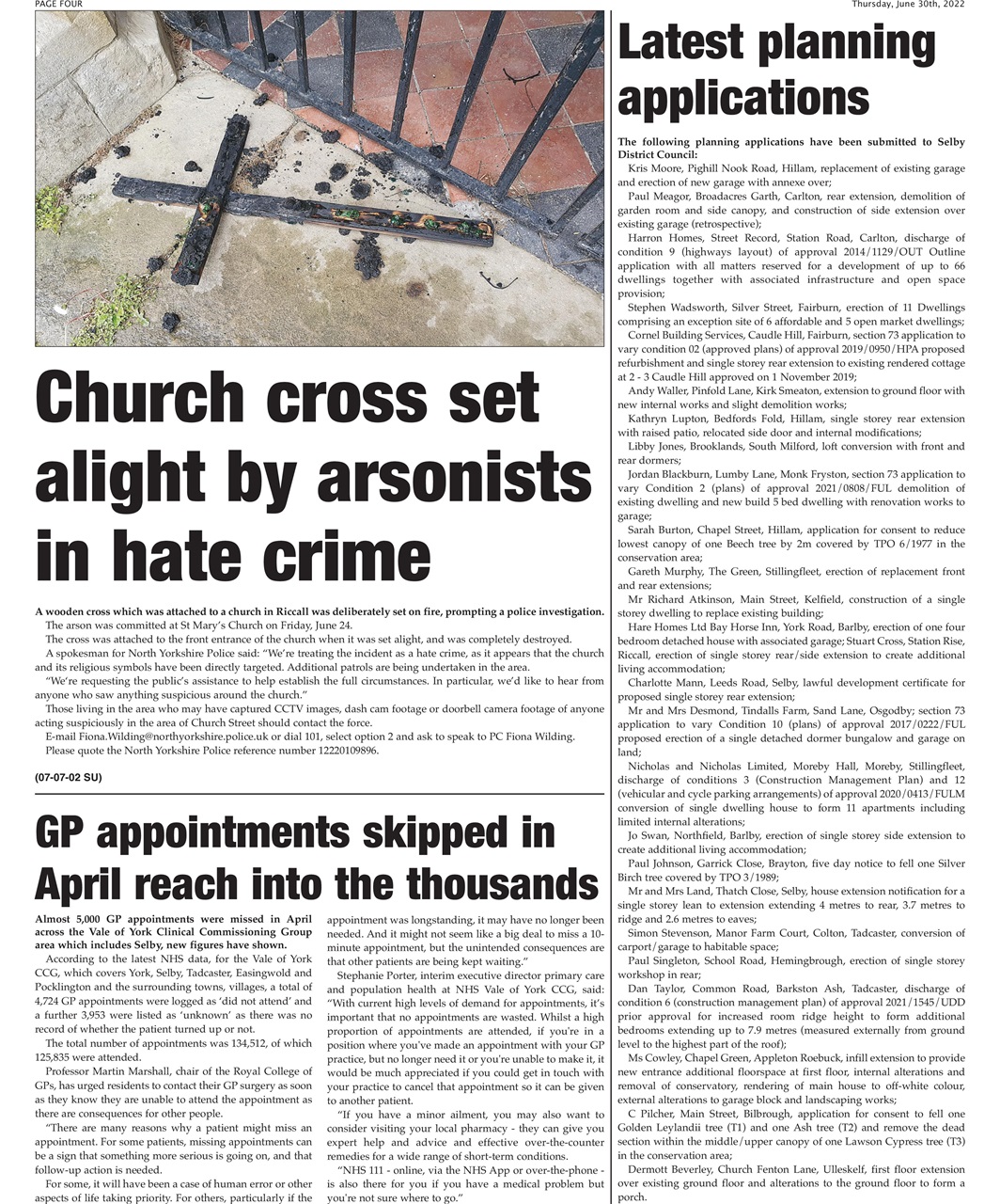 Selby Times Preview Pages