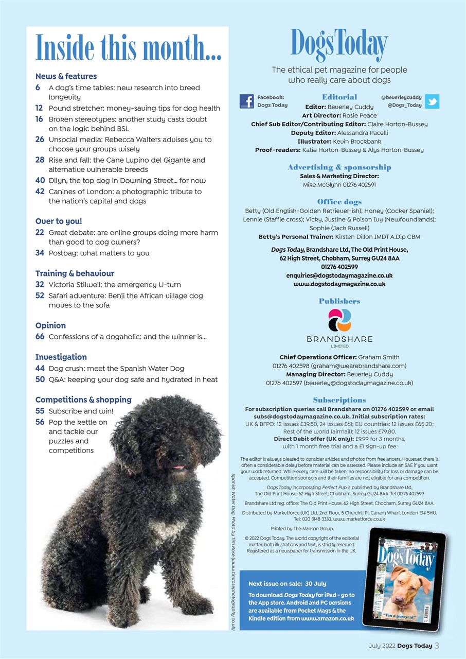 Dogs Today Magazine Preview Pages