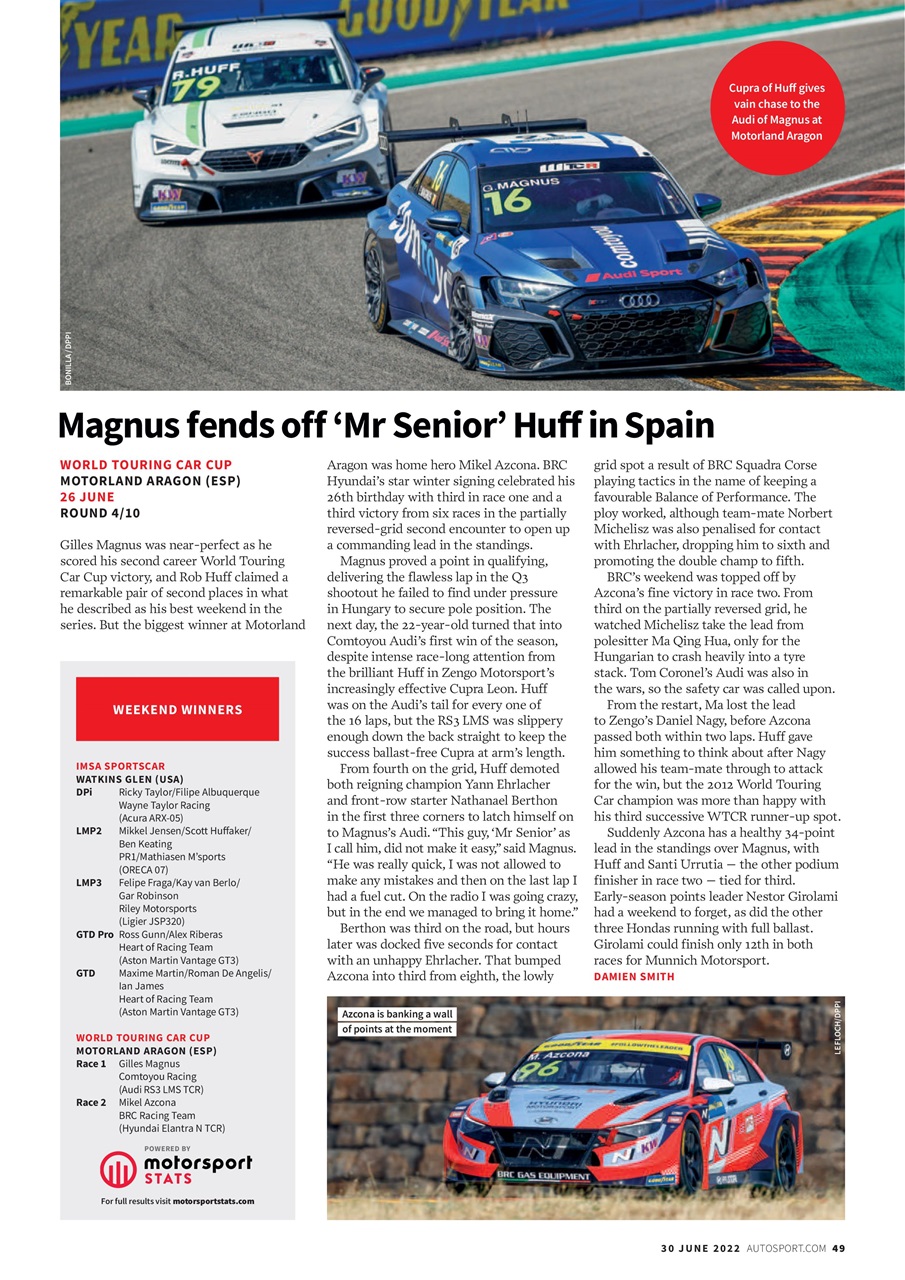 Autosport Preview Pages
