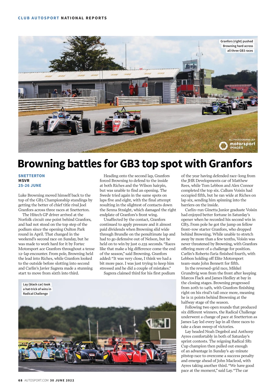Autosport Preview Pages