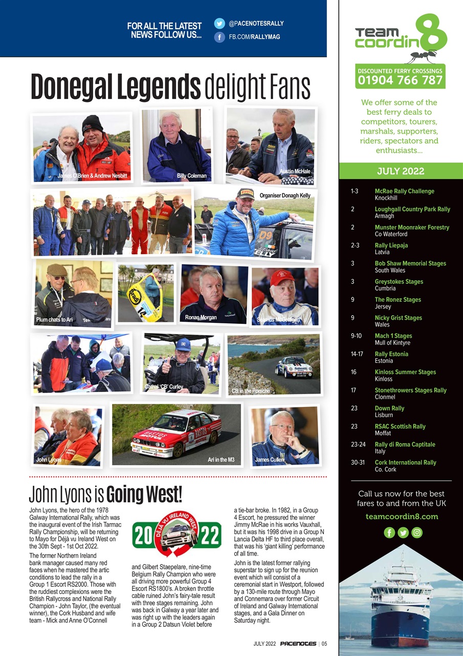 Pacenotes Rally magazine Preview Pages