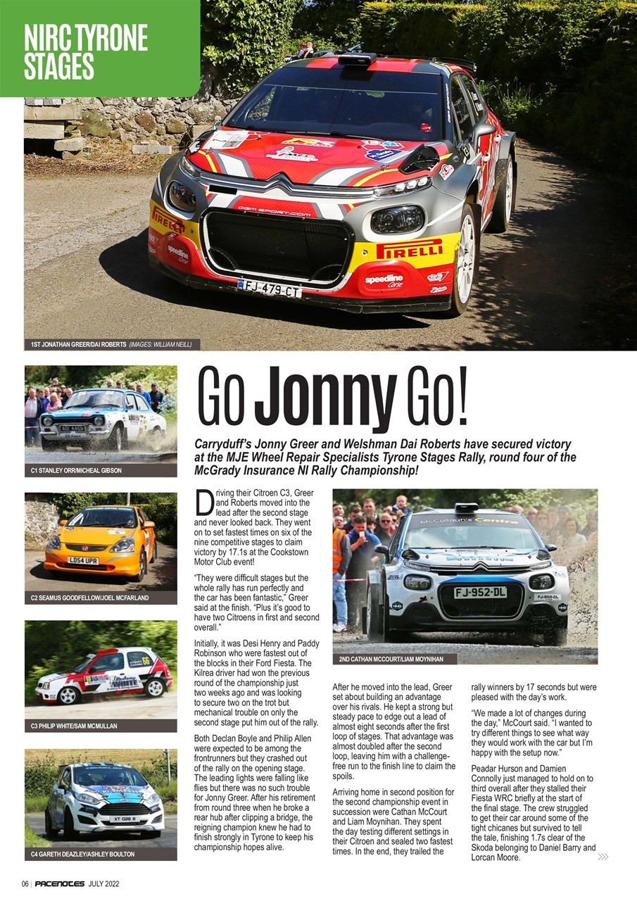 Pacenotes Rally magazine Preview Pages