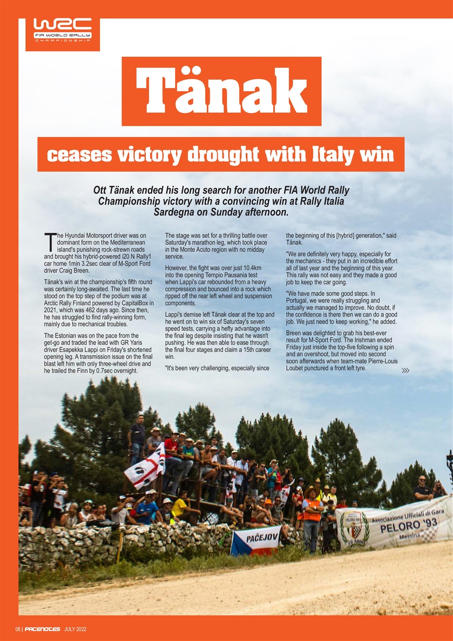 Pacenotes Rally magazine Preview Pages