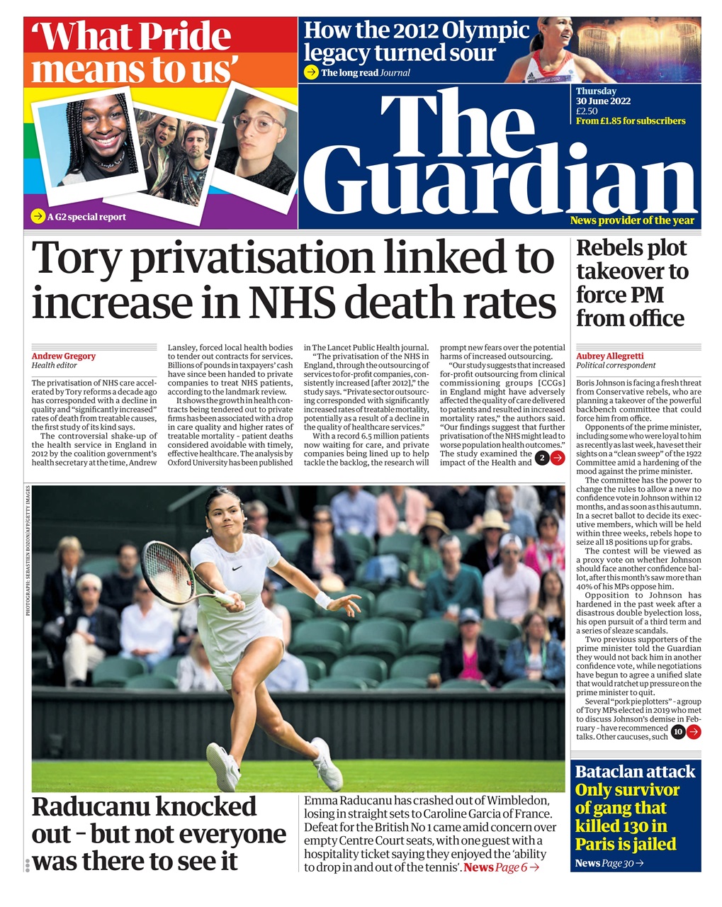 The Guardian Newspaper Preview Pages
