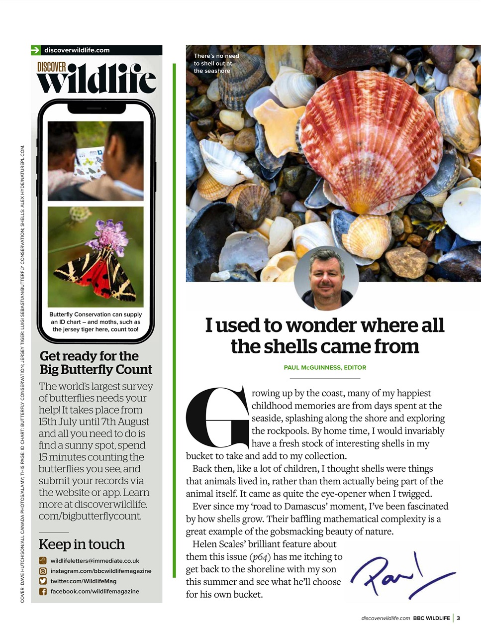 BBC Wildlife Magazine Preview Pages