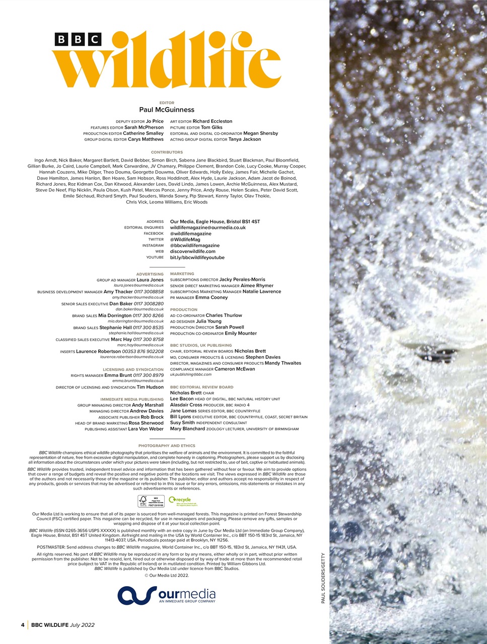 BBC Wildlife Magazine Preview Pages