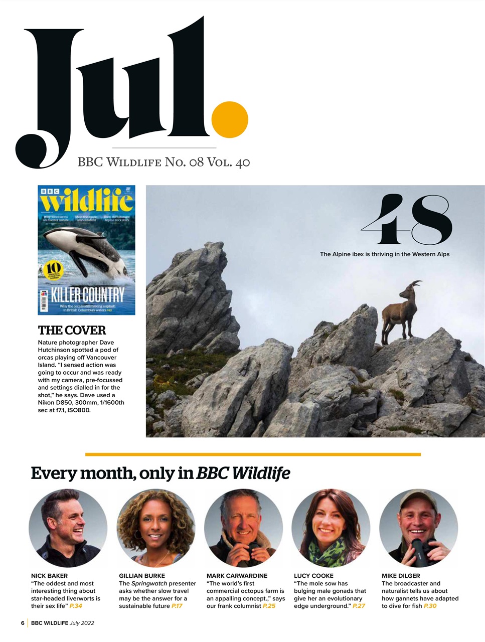 BBC Wildlife Magazine Preview Pages
