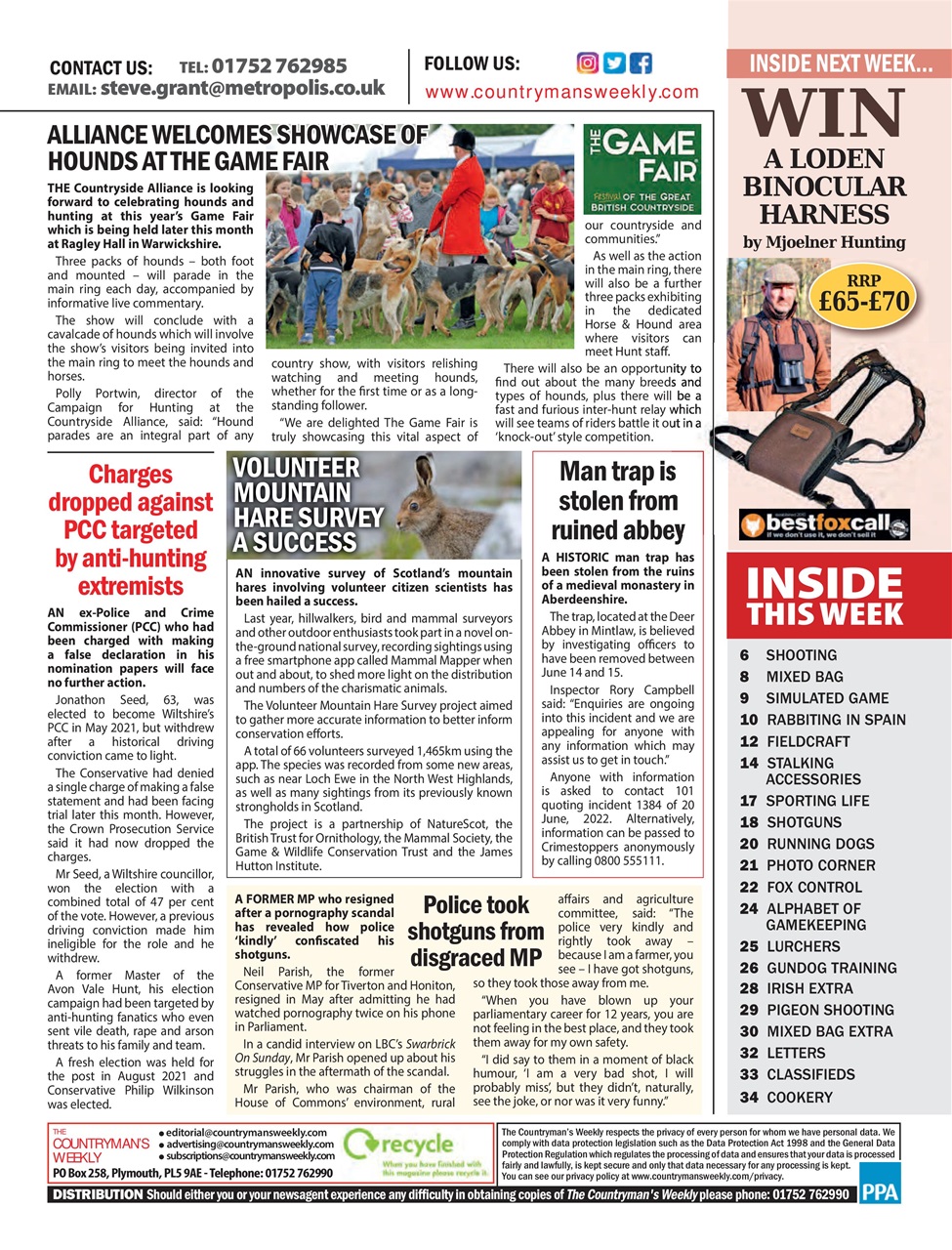 Countryman's Weekly Preview Pages