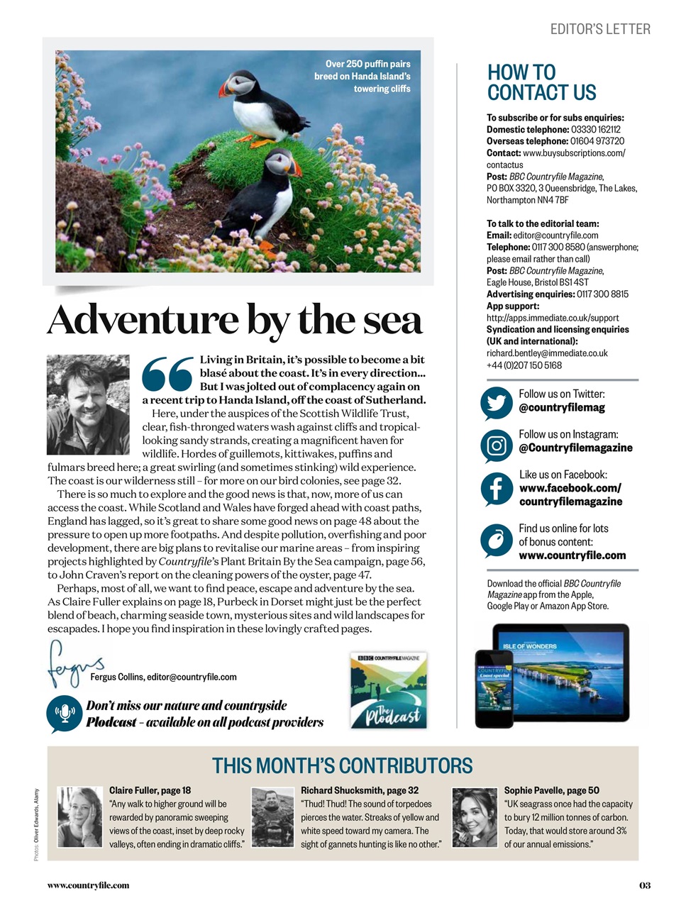 BBC Countryfile Magazine Preview Pages