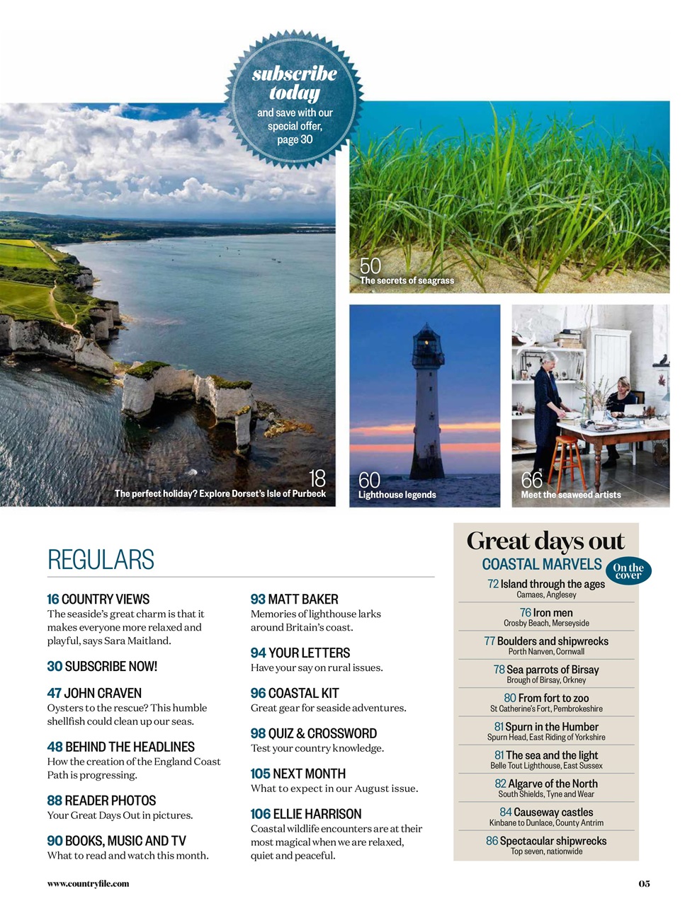 BBC Countryfile Magazine Preview Pages
