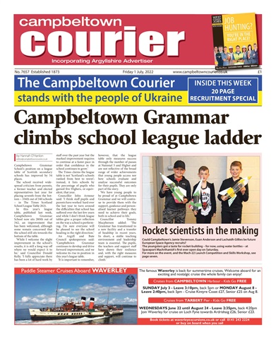 Campbeltown Courier issue 01/07/2022